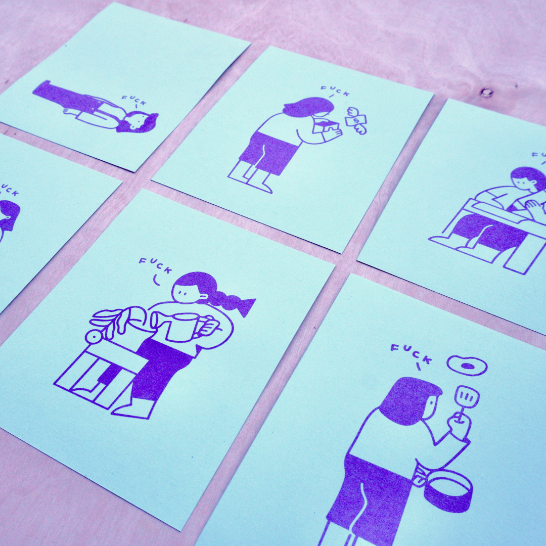 F*ck Series Risograph Prints