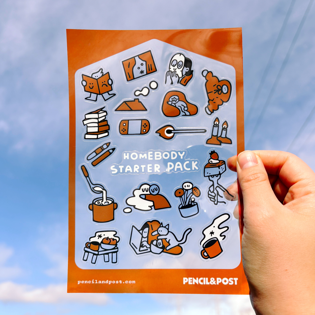 Homebody Starter Set Transparent Sticker Sheet