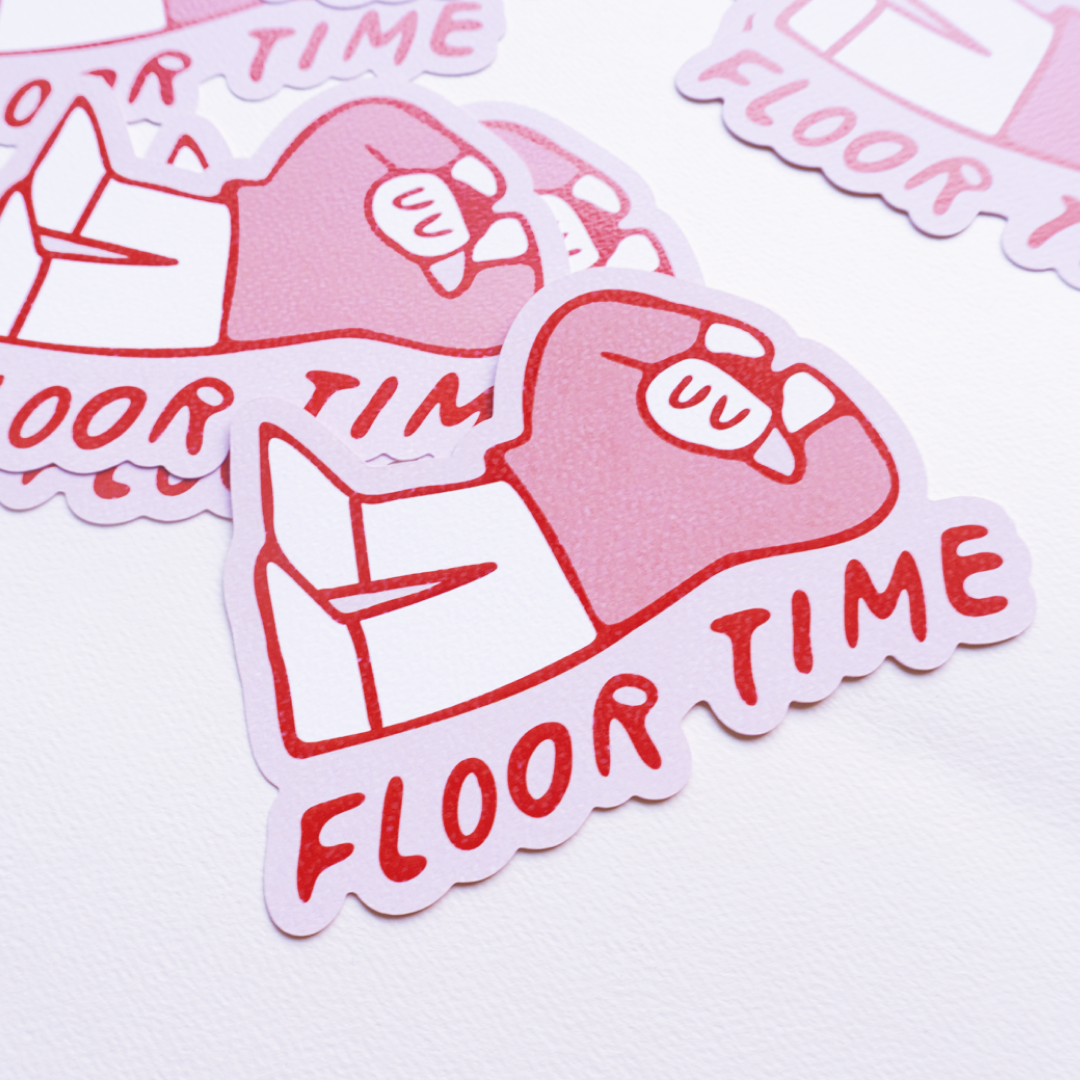 Floor Time Postcard Print