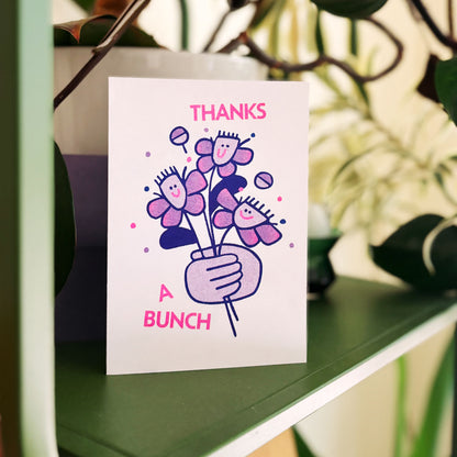 'Thanks a Bunch' Greeting Card