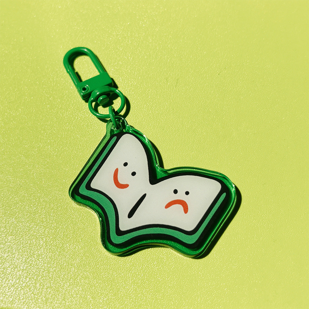 'My Journal Has Feelings Too' Acrylic Keychain