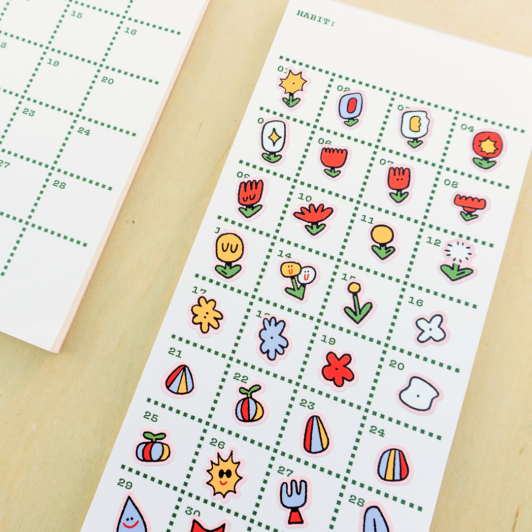 Flower Patch Gardening Sticker Sheet