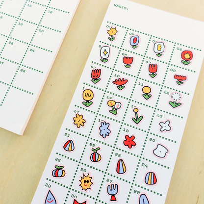 Flower Patch Gardening Sticker Sheet