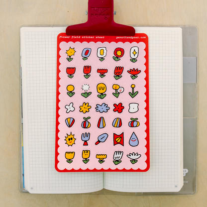 Flower Patch Gardening Sticker Sheet