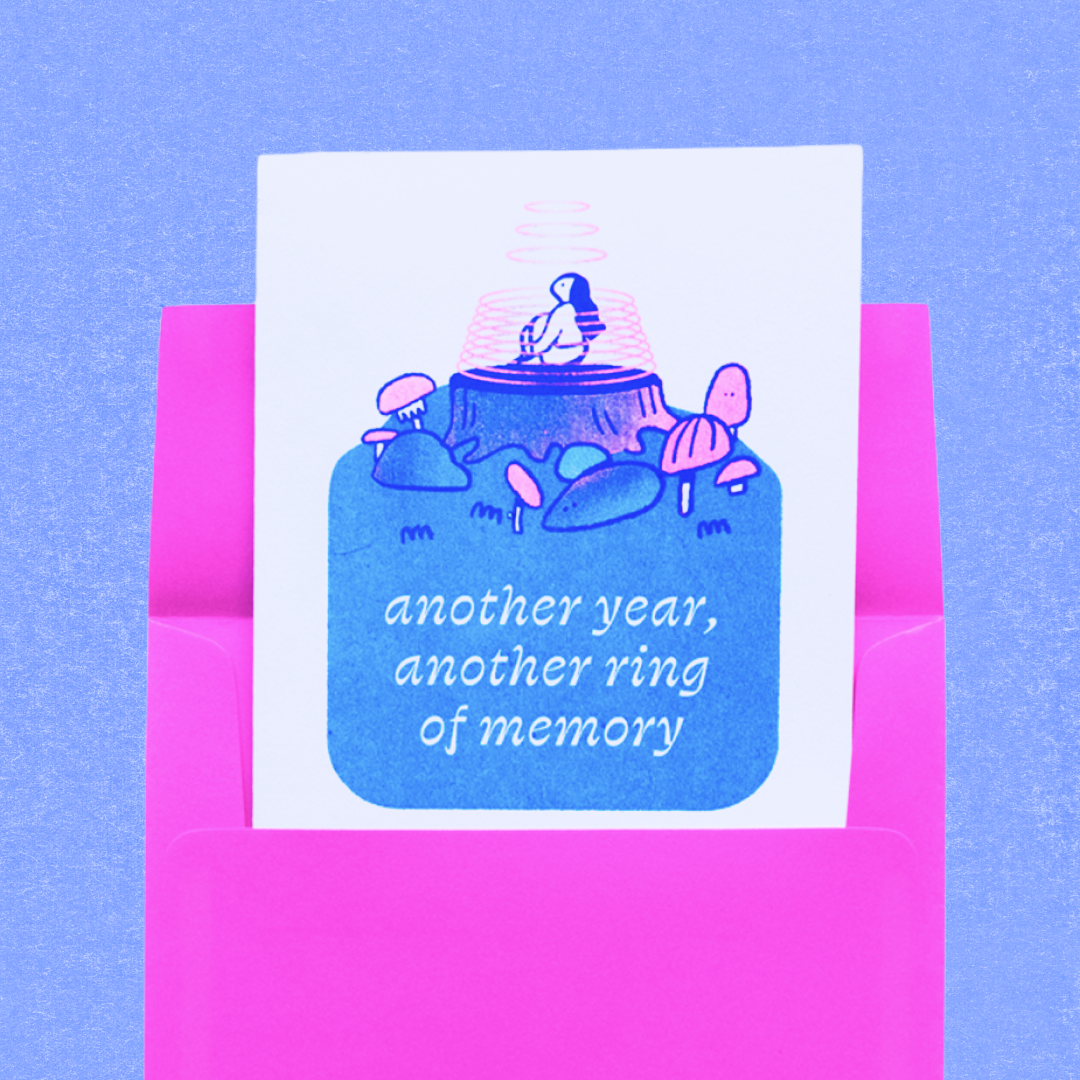 Another Year, Another Ring of Memory Greeting Card