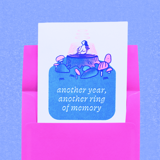 Another Year, Another Ring of Memory Greeting Card