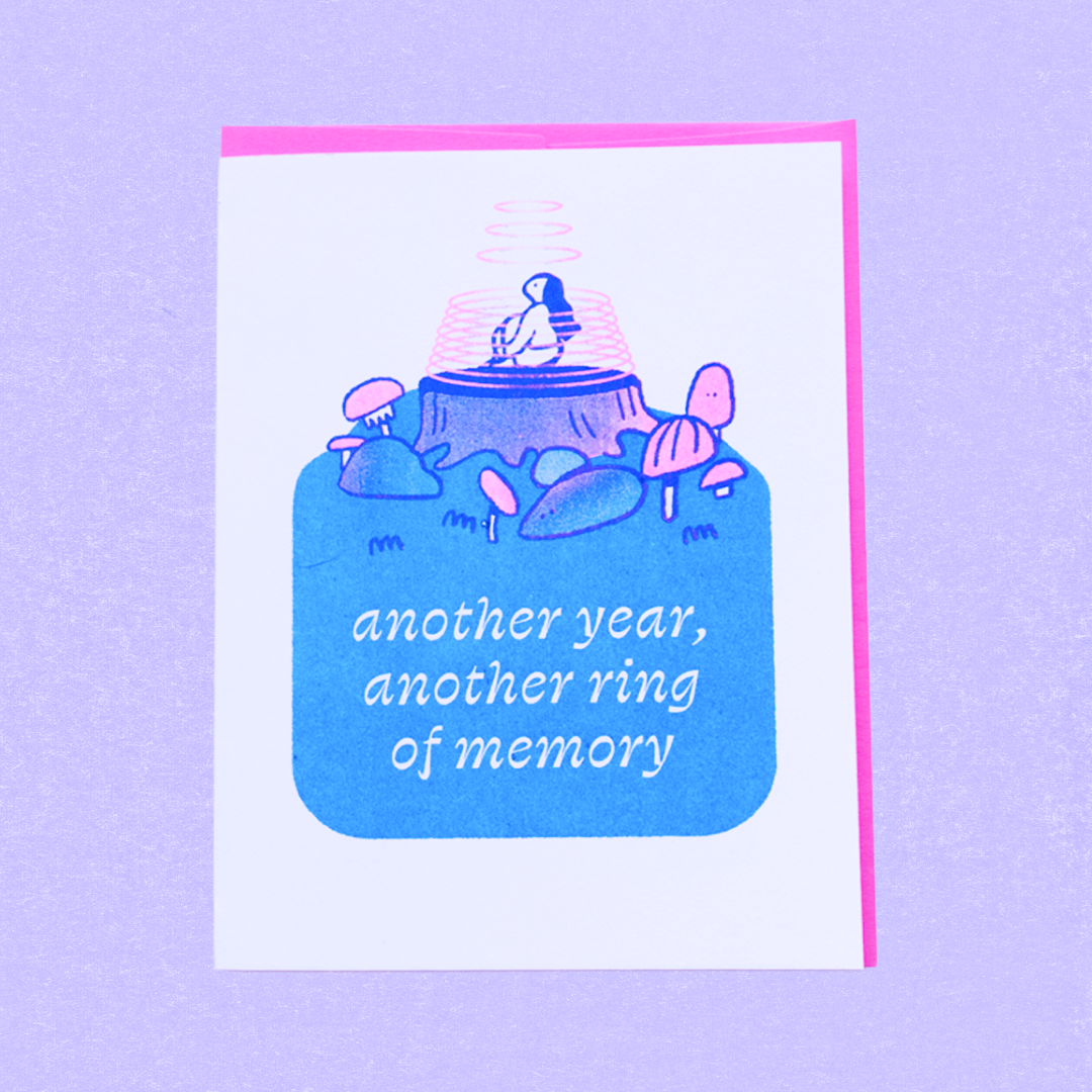 Another Year, Another Ring of Memory Greeting Card