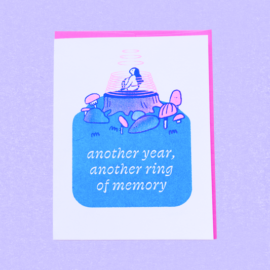 Another Year, Another Ring of Memory Greeting Card