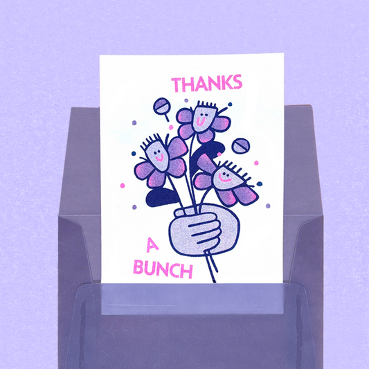 'Thanks a Bunch' Greeting Card