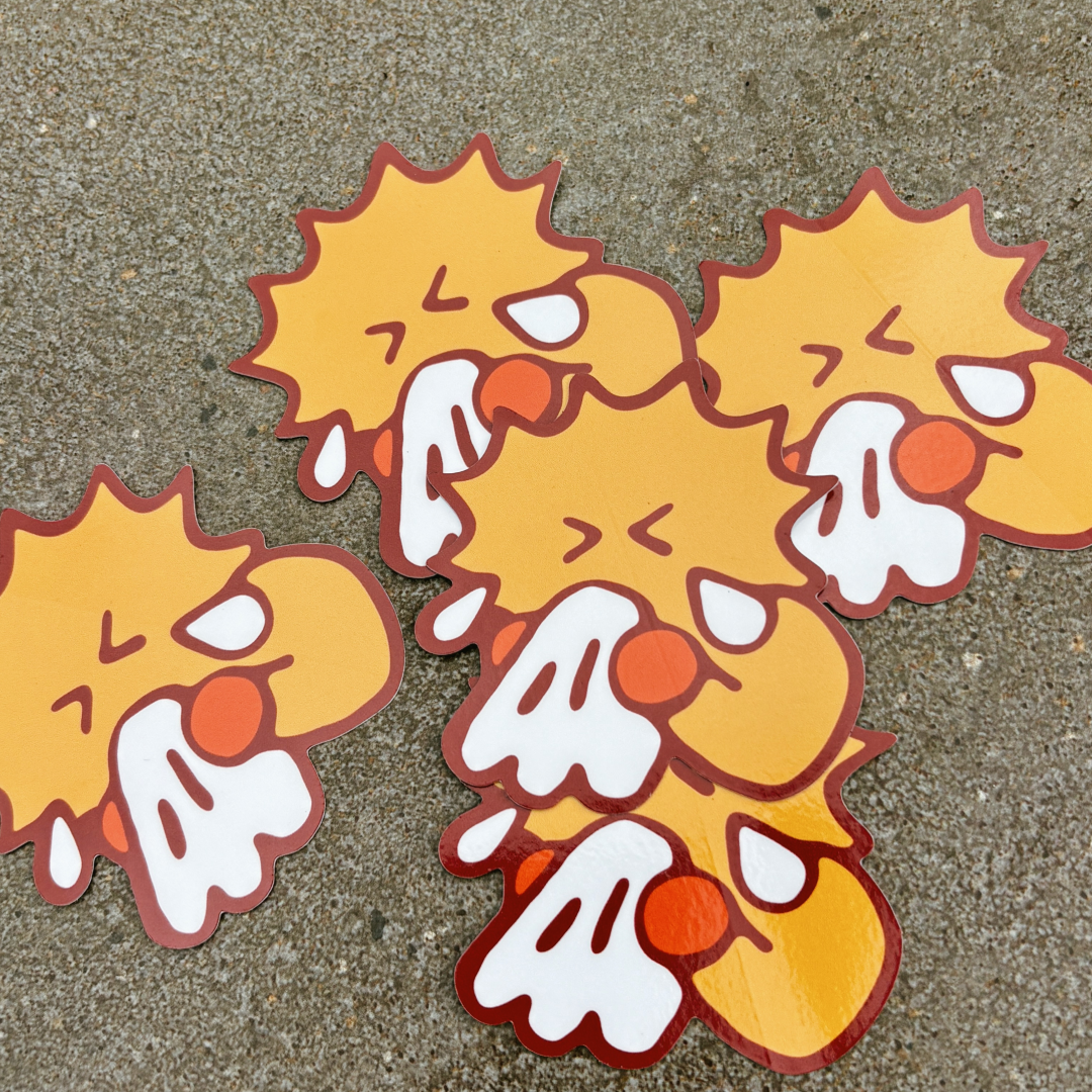 Crying Star Sticker