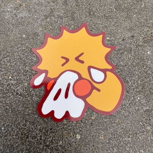 Crying Star Sticker