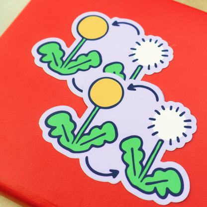 Lifecycle of a Dandelion Sticker
