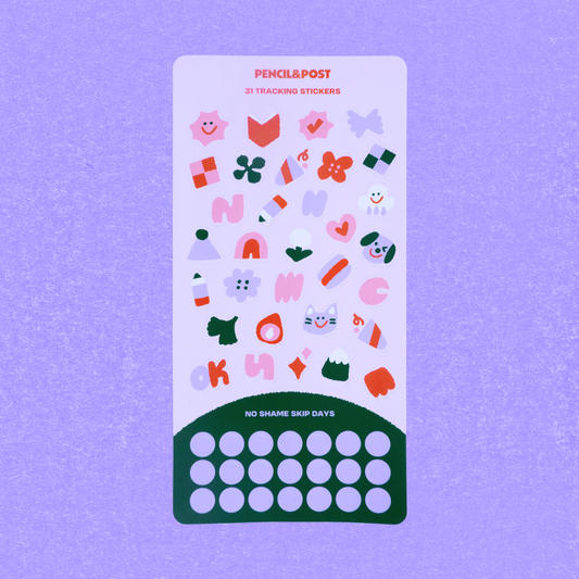 Habit Tracker Sticker Sheet Refill