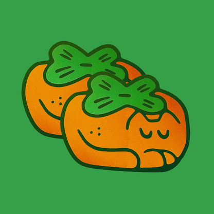 Persimmon Cat Sticker