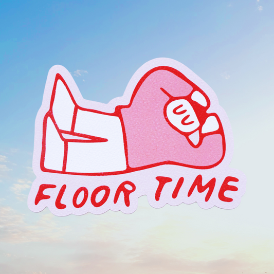 Floor Time Postcard Print