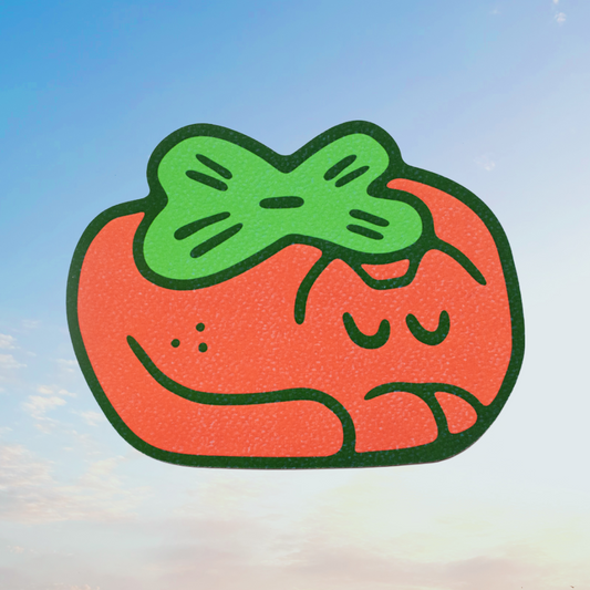 Persimmon Cat Postcard Print